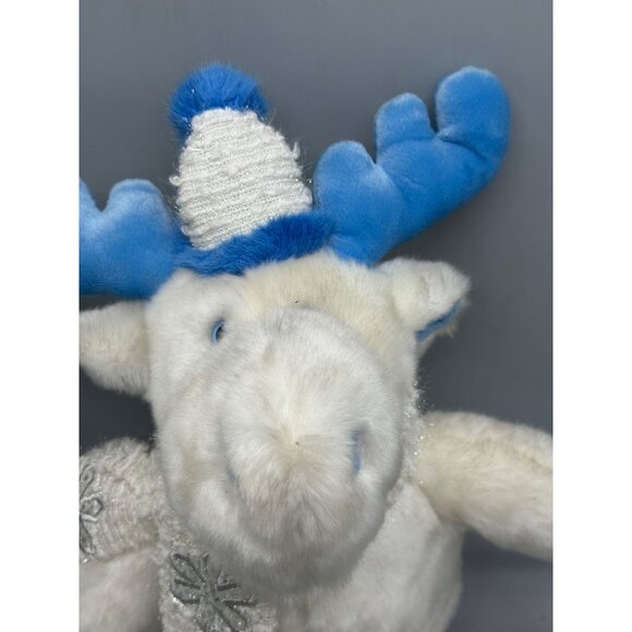 DanDee Christmas Plush Animated White Moose Sings "Jingle Bell Rock" READ - Picture 2 of 10